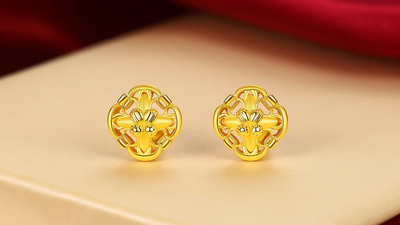 金耳环图片大全