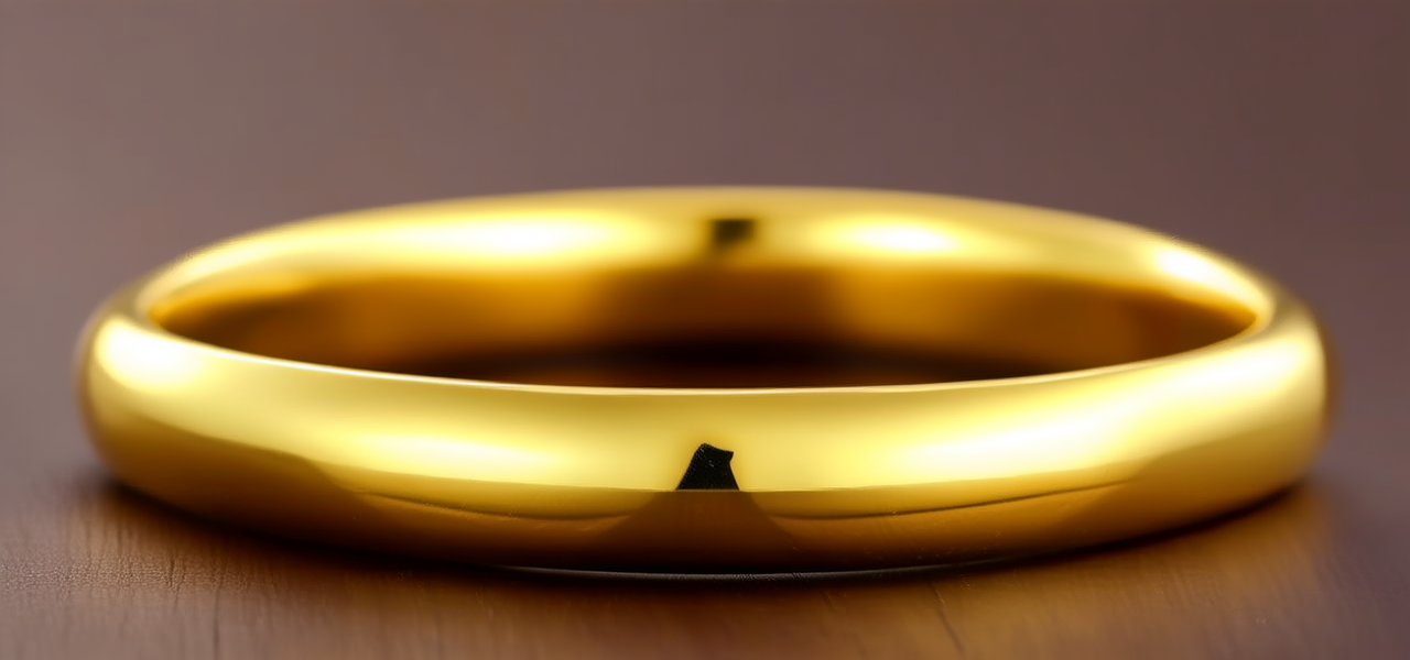 纯金黄金手镯图片