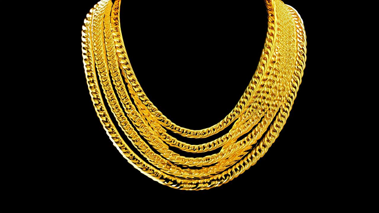 迪拜黄金项链图片