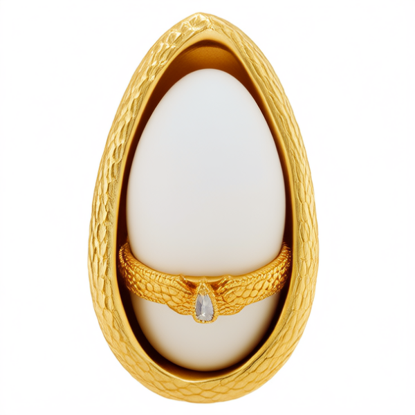 鸽子蛋金戒指图片