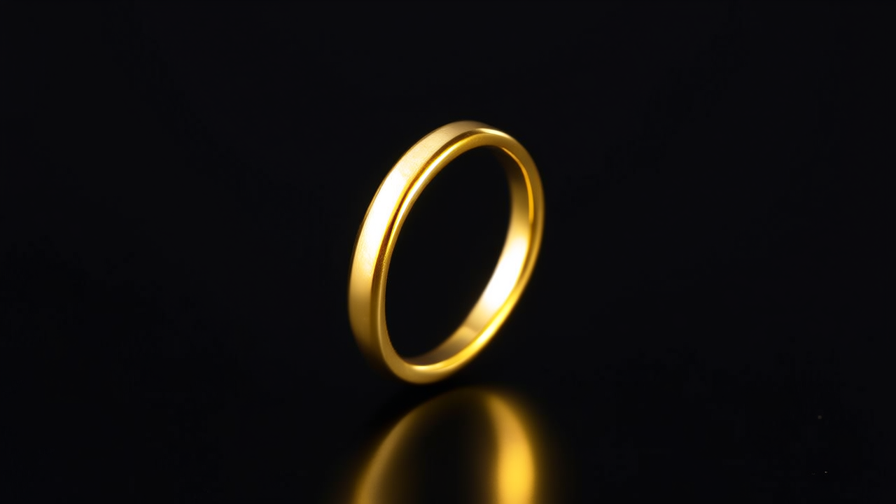 黄金活口戒指图片