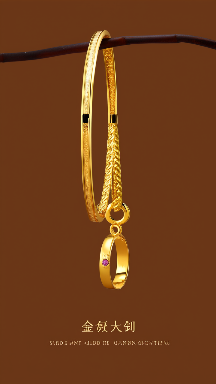 金手镯的图片大全