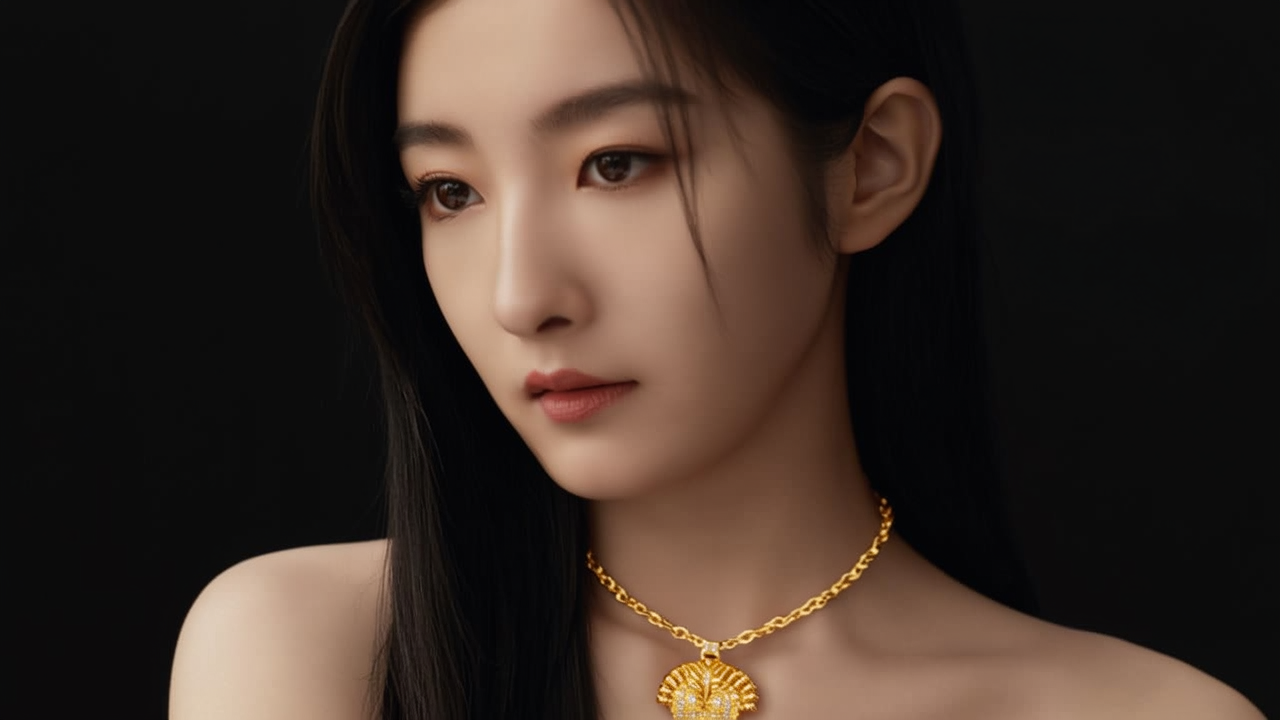 黄金吊坠款式图片女