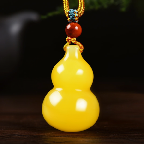 黄金小葫芦吊坠图片