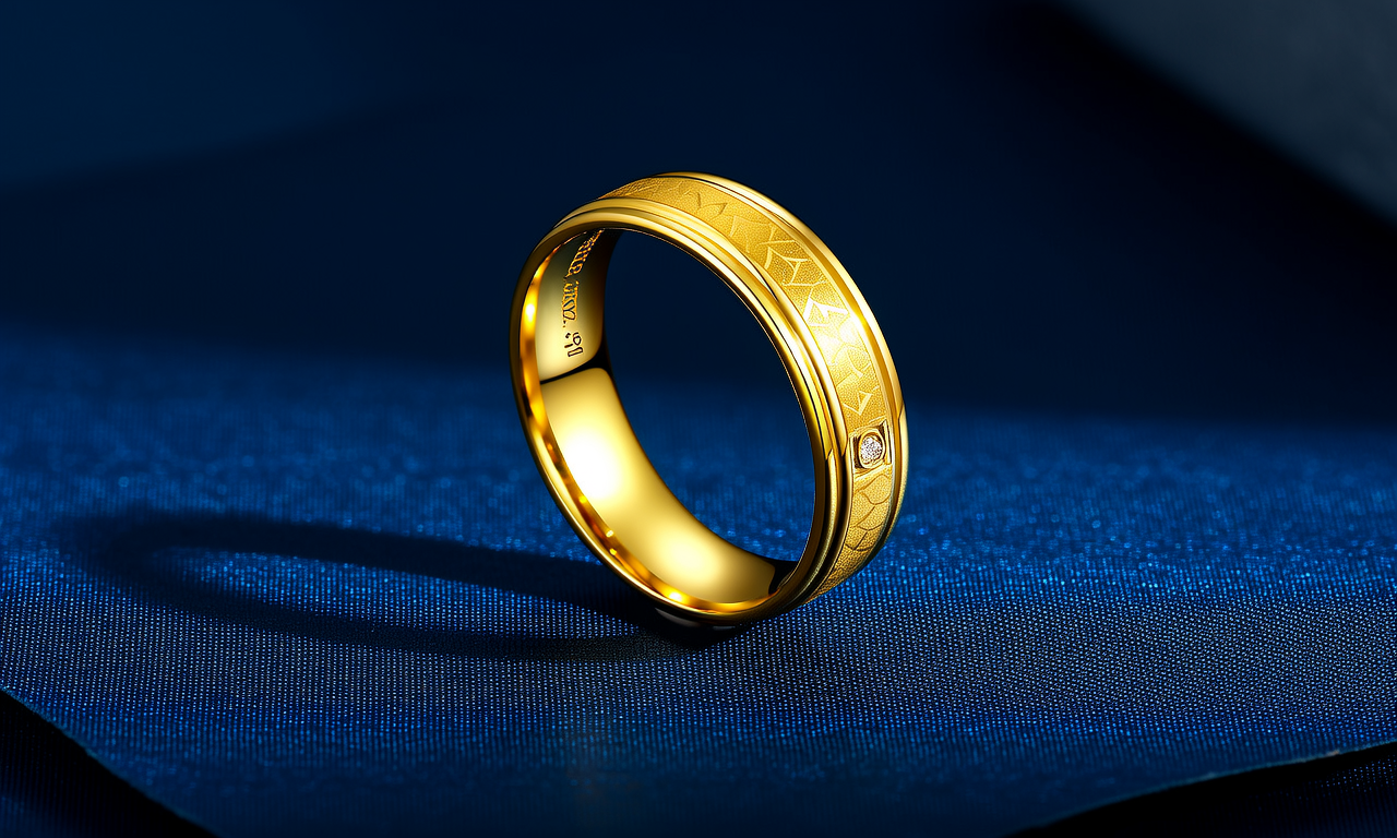 黄金戒指10克图片