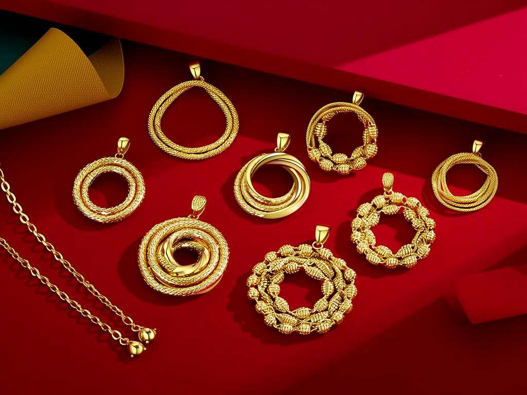 各种黄金项链款式图片