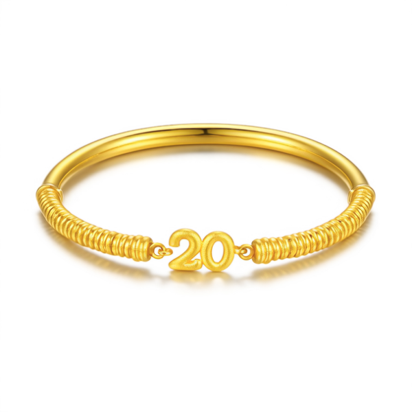 20克的黄金手镯图片