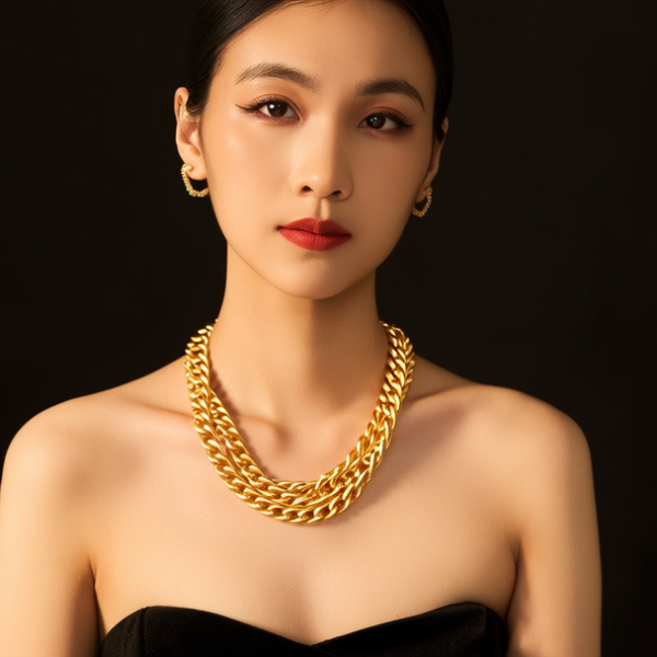 40克金项链多粗图片