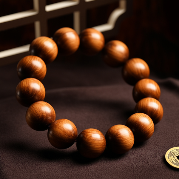 黄金檀手串盘玩效果图