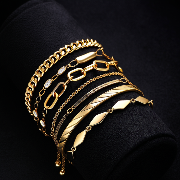 黄金手链款式图片大全