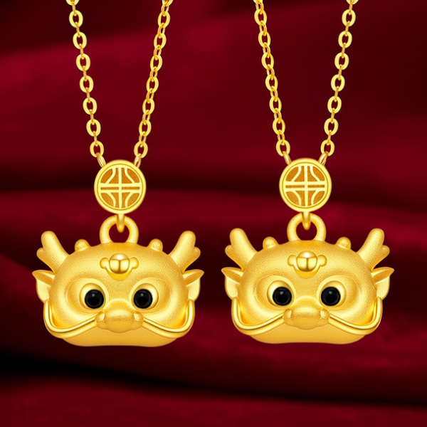 双龙头金项链图片大全